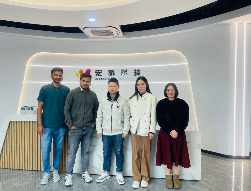 On April 2, 2025, customers from South Asia visited